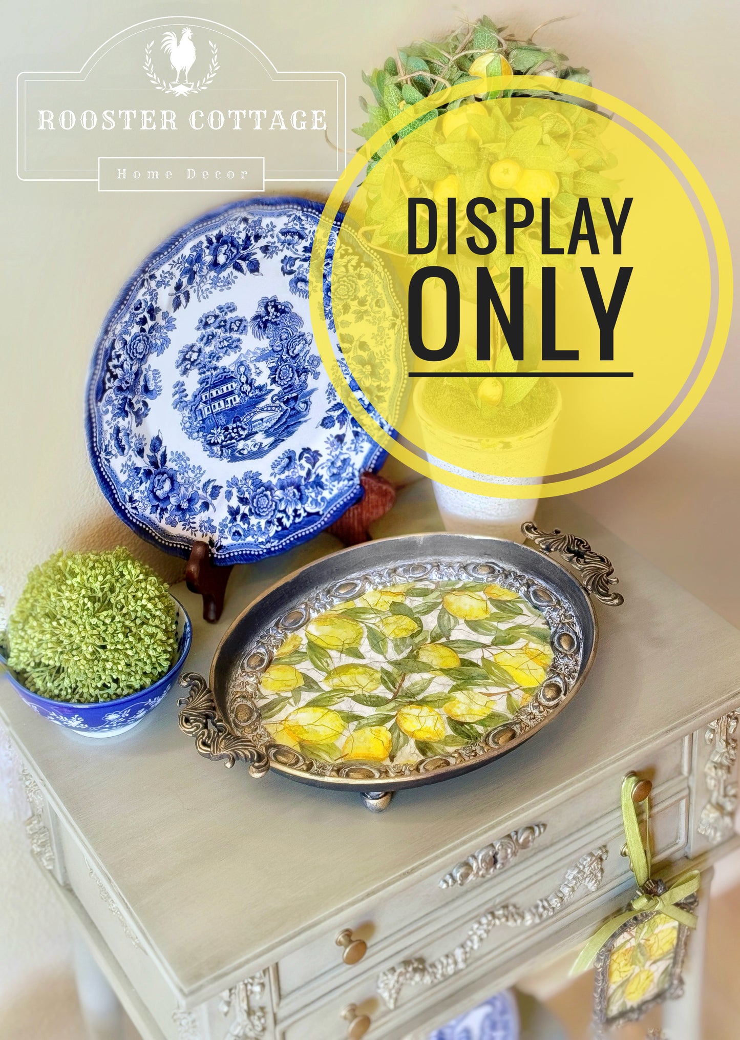 Watercolor Lemon Decoupage Napkins