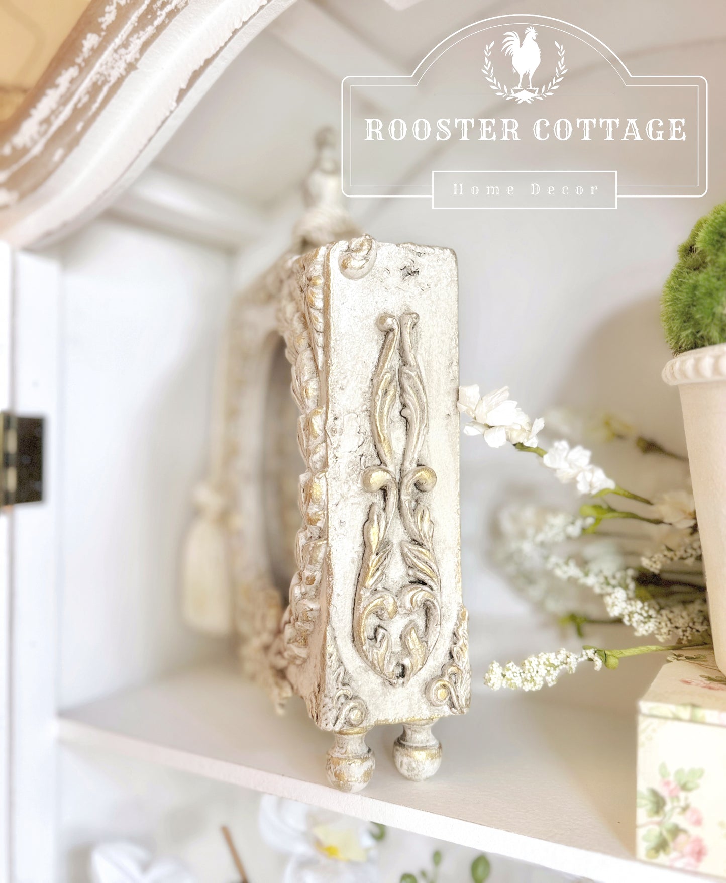 Bonjour French Country Shelf Clock
