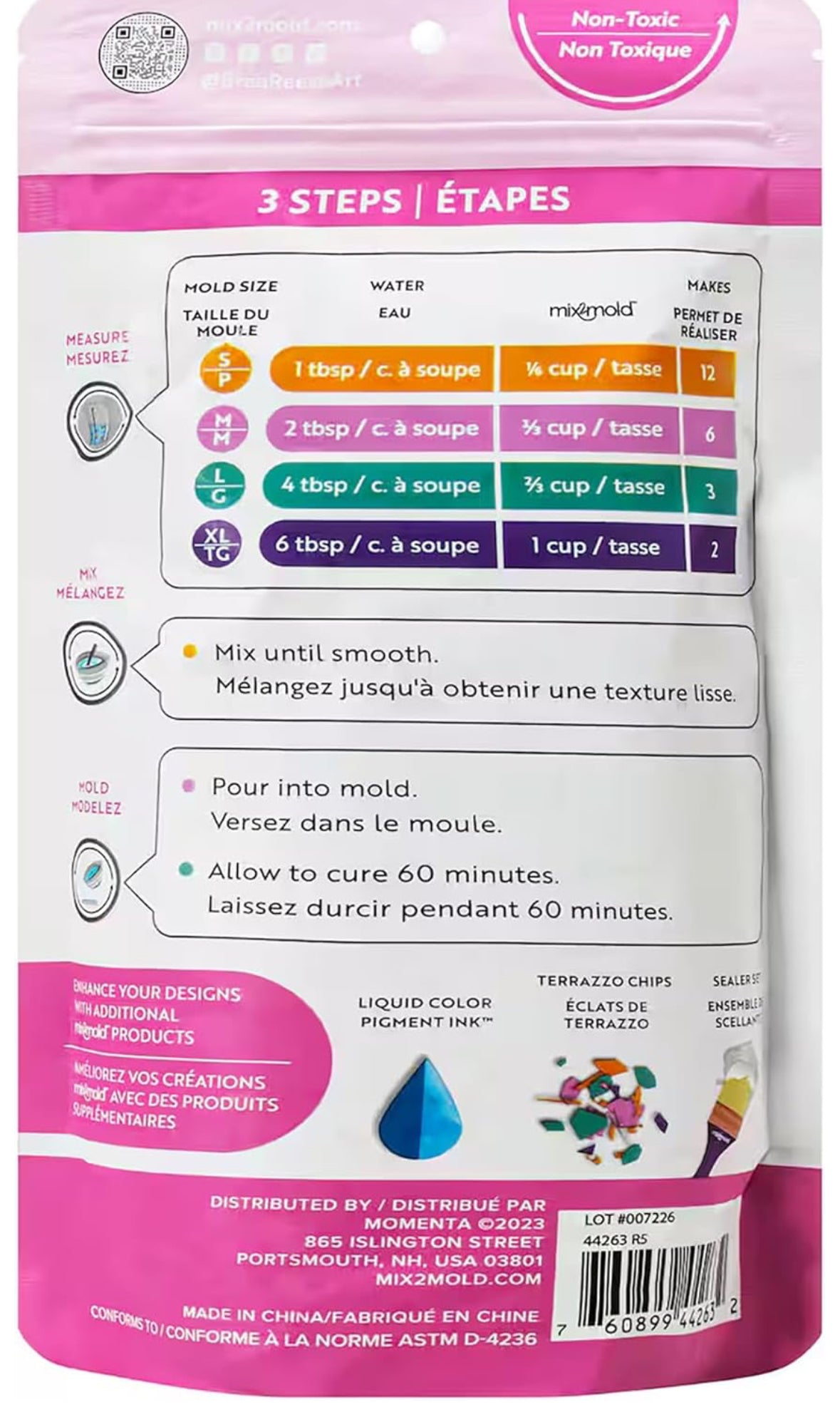 Mix2Mold™ Ceramic Resin - Pink 500g