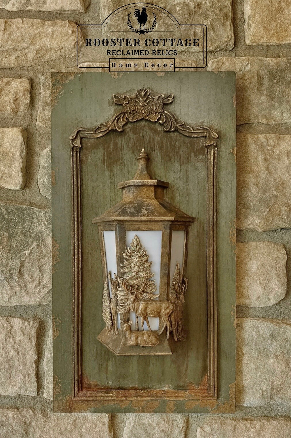 Wilderness Lodge Wall Lantern & Panel