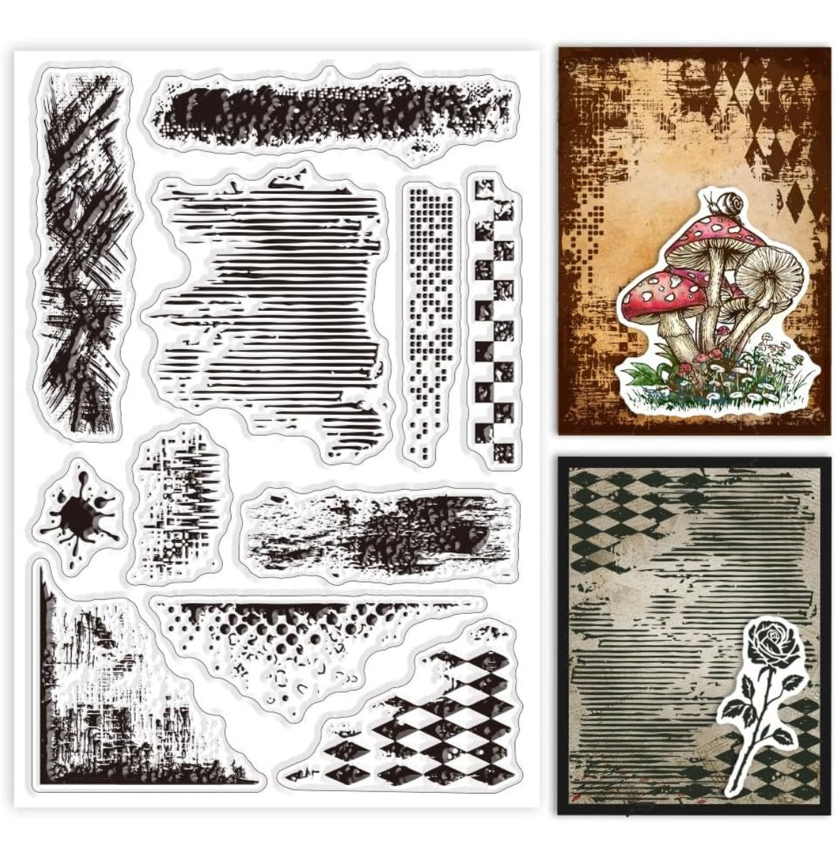 Vintage Texture Clear Stamp