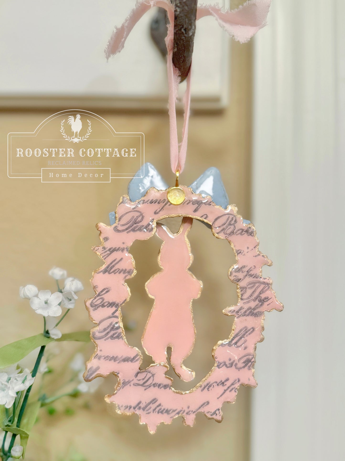 Dapper Bunny Easter Ornament