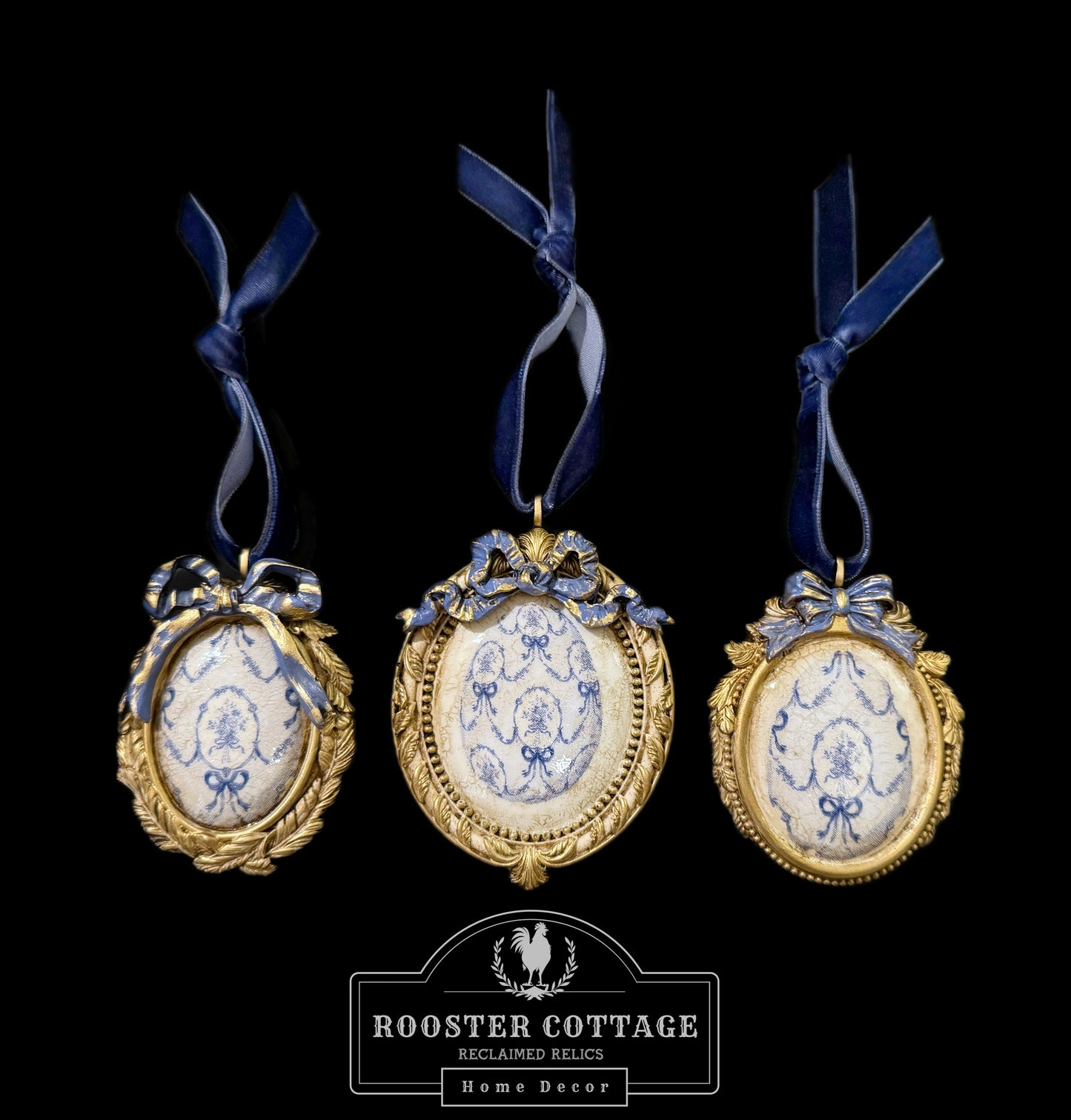 Fabergé-Style Egg Ornaments Set