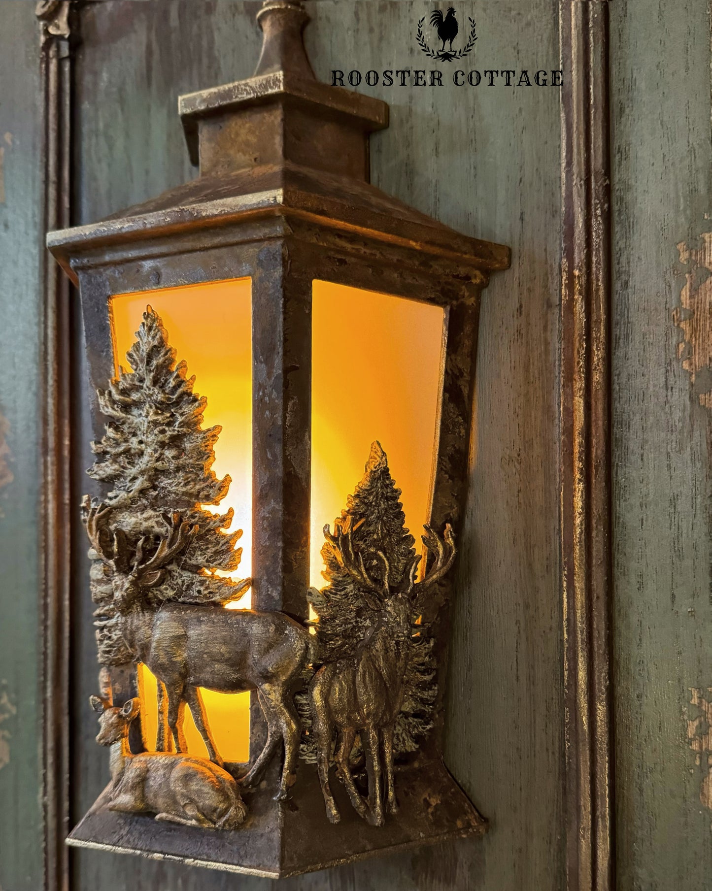 Wilderness Lodge Wall Lantern & Panel