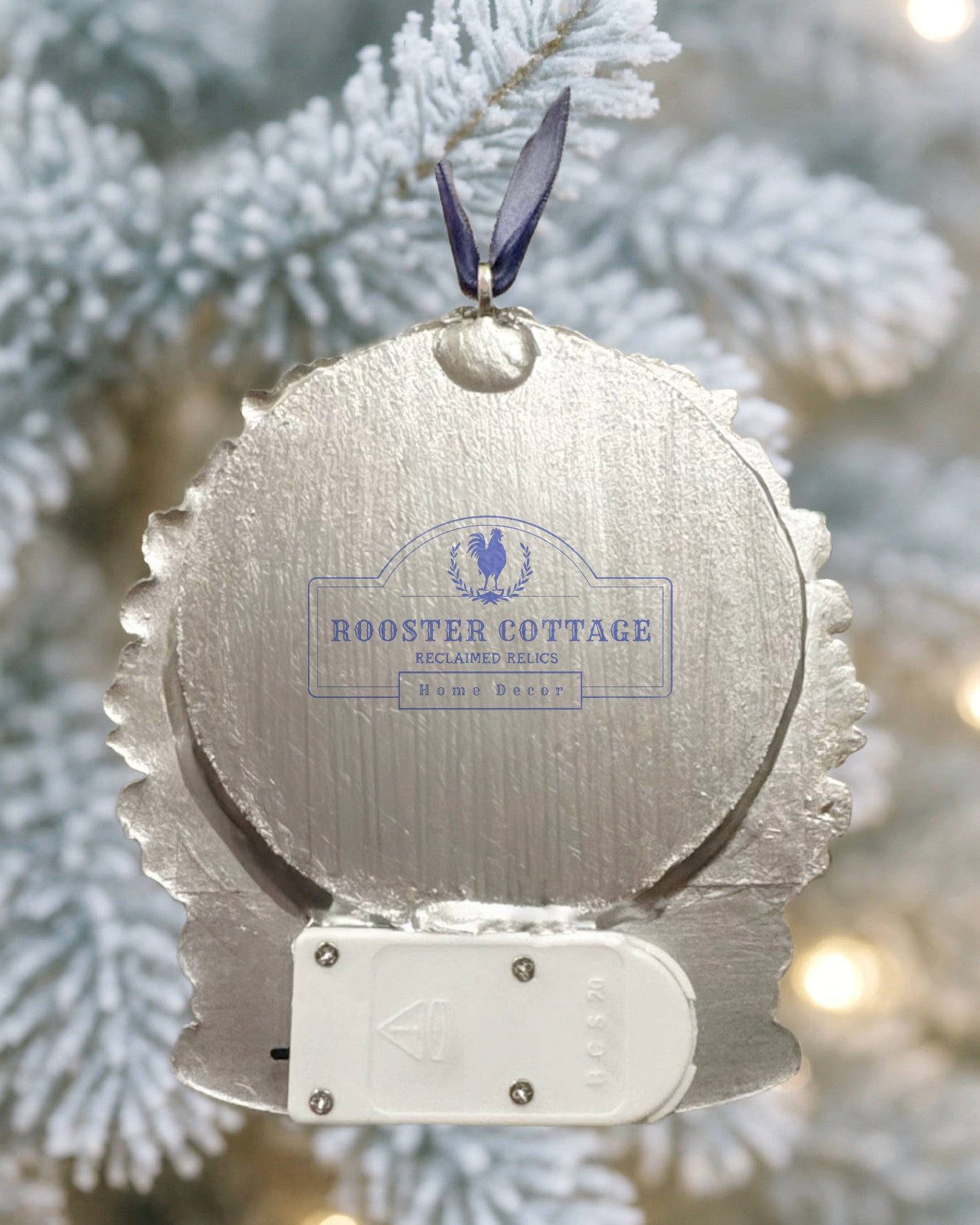 Let There Be Light Snow Globe Ornament