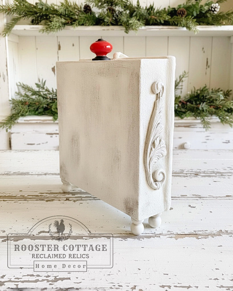 Vintage Christmas Plaid Diorama Box