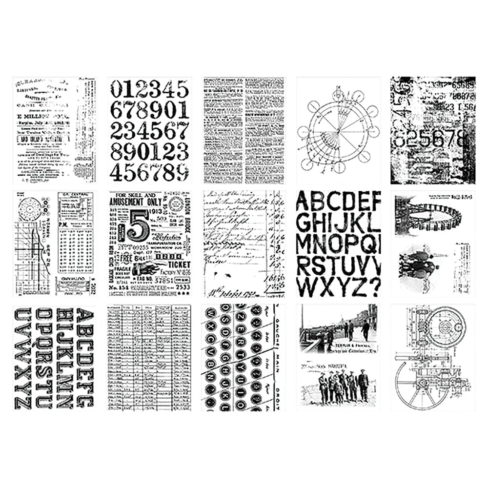 Tim Holtz Idea-ology Collage Paper Archives TH94366
