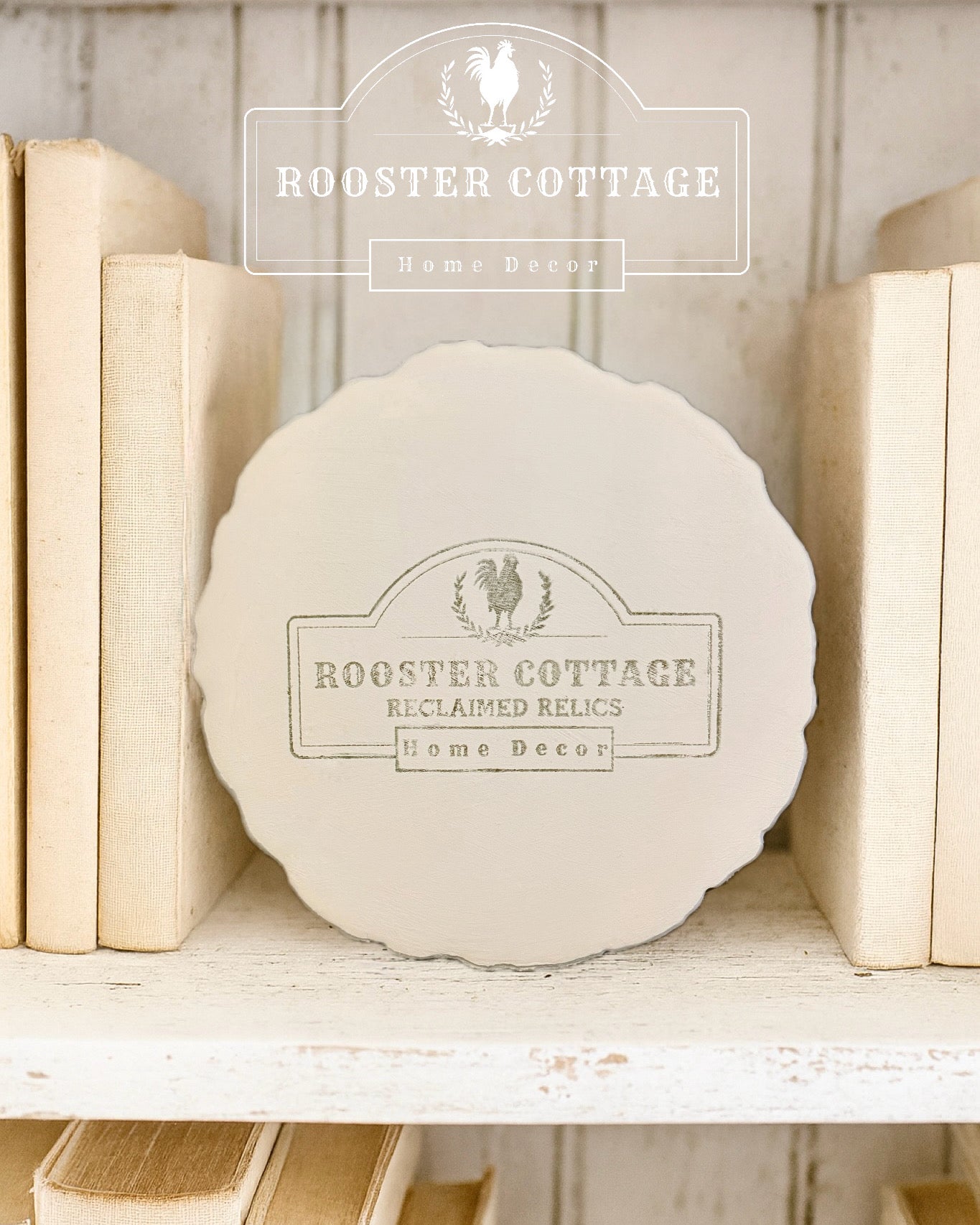 Small Rooster Cottage Farmhouse Plate