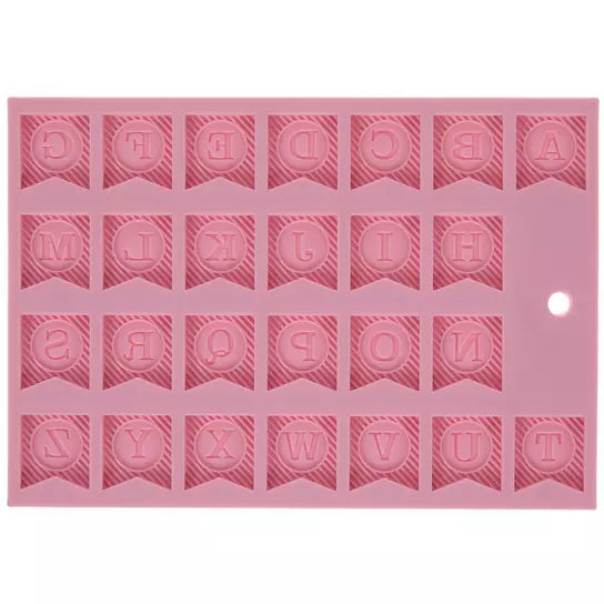 Alphabet Banner Flag Silicone Mould
