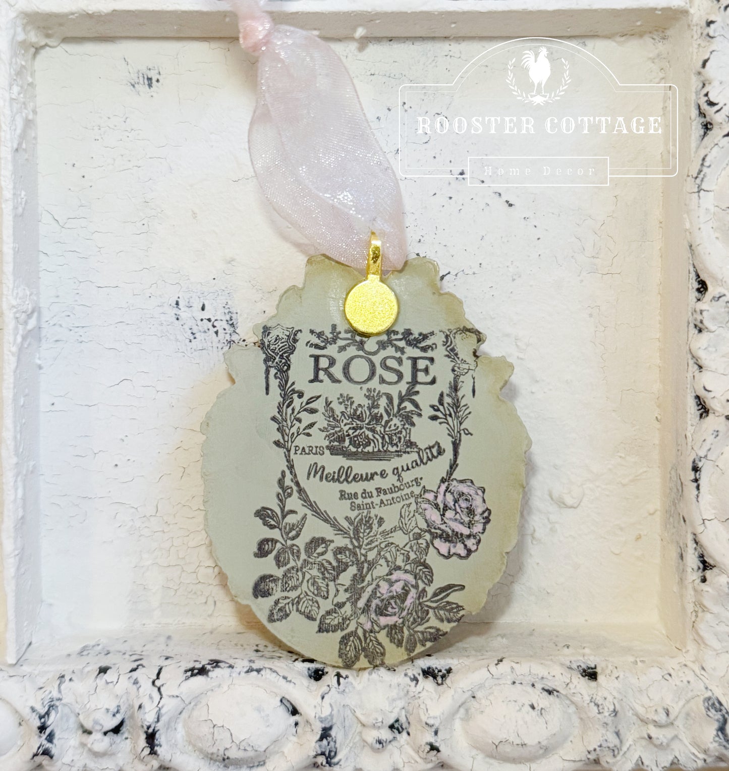 Chinoiserie Floral Vase Ornament