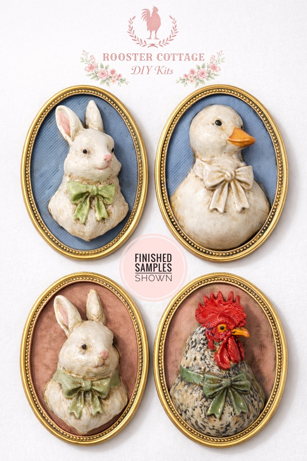 DIY Vintage Cameo Watering Can Ornament Kit (Choose Your Favorite Cameo)