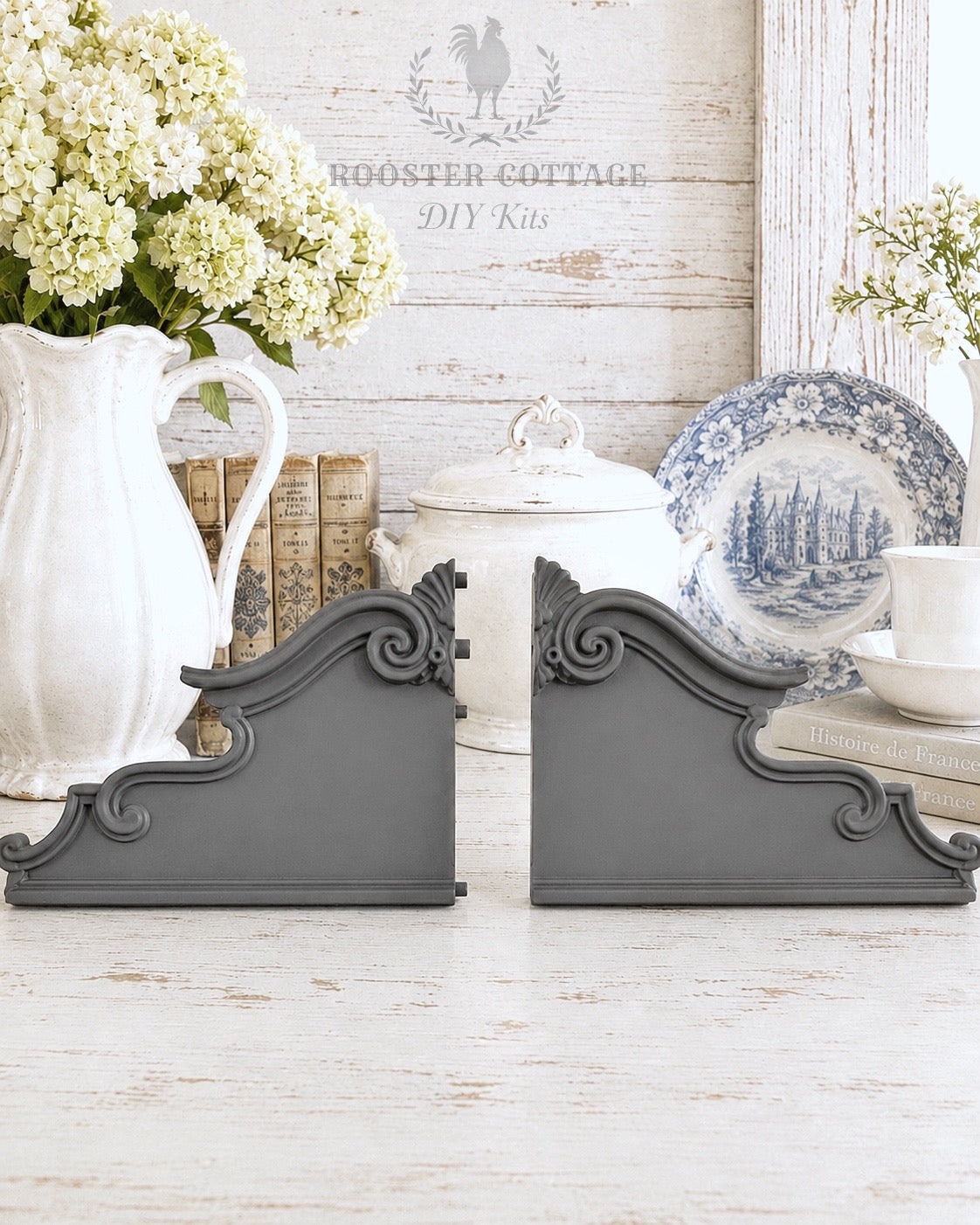 DIY French Manor Pediment Kit (Unfinished)