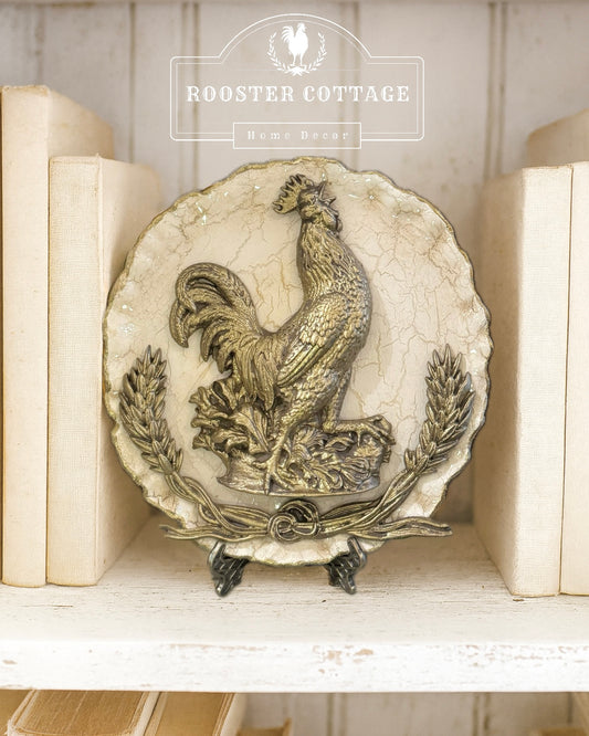 Small Rooster Cottage Farmhouse Plate