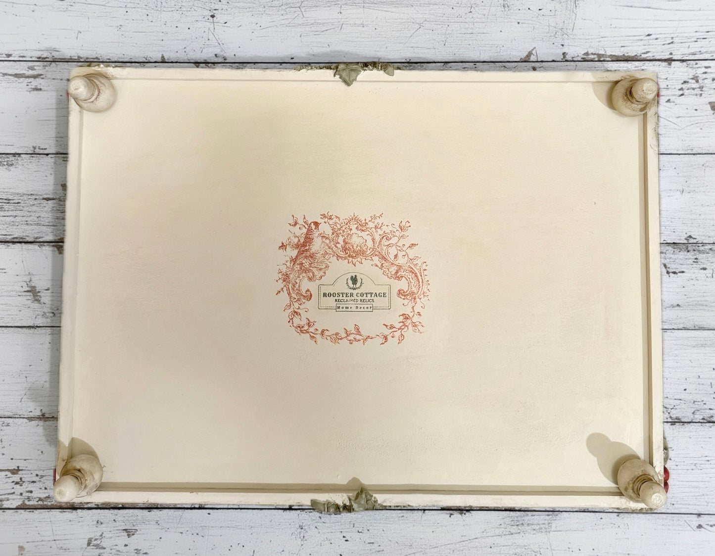 Large Victorian Ornament Christmas Decorative Tray
