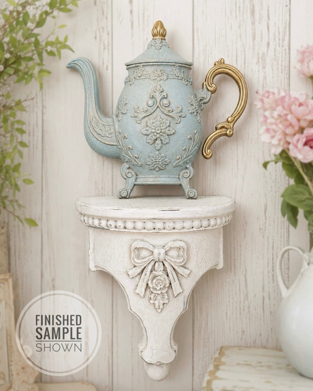 DIY French Manor Teapot Wall Decor (Unfinished)
