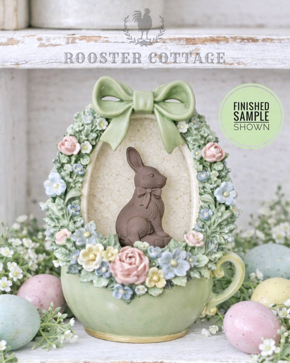 DIY Spring Garden Bunny Teacup Ornament Kit