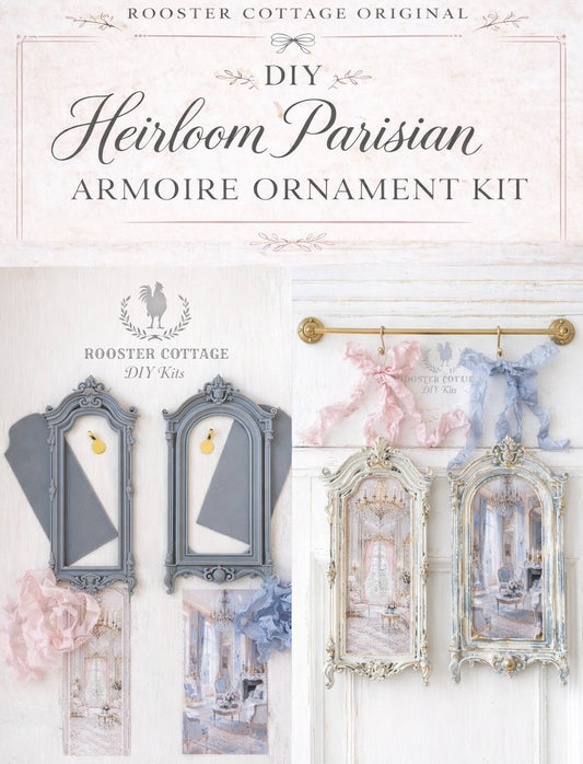 DIY Heirloom Parisian Armoire Ornament Kit (Unfinished)
