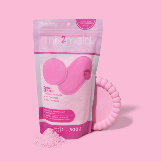Mix2Mold™ Ceramic Resin - Pink 500g