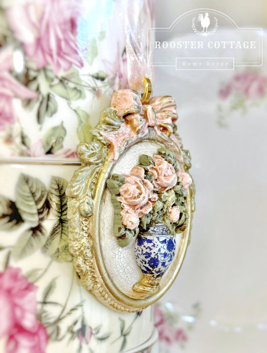 Chinoiserie Floral Vase Ornament