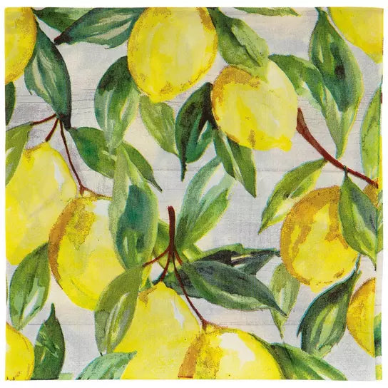 Watercolor Lemon Decoupage Napkins