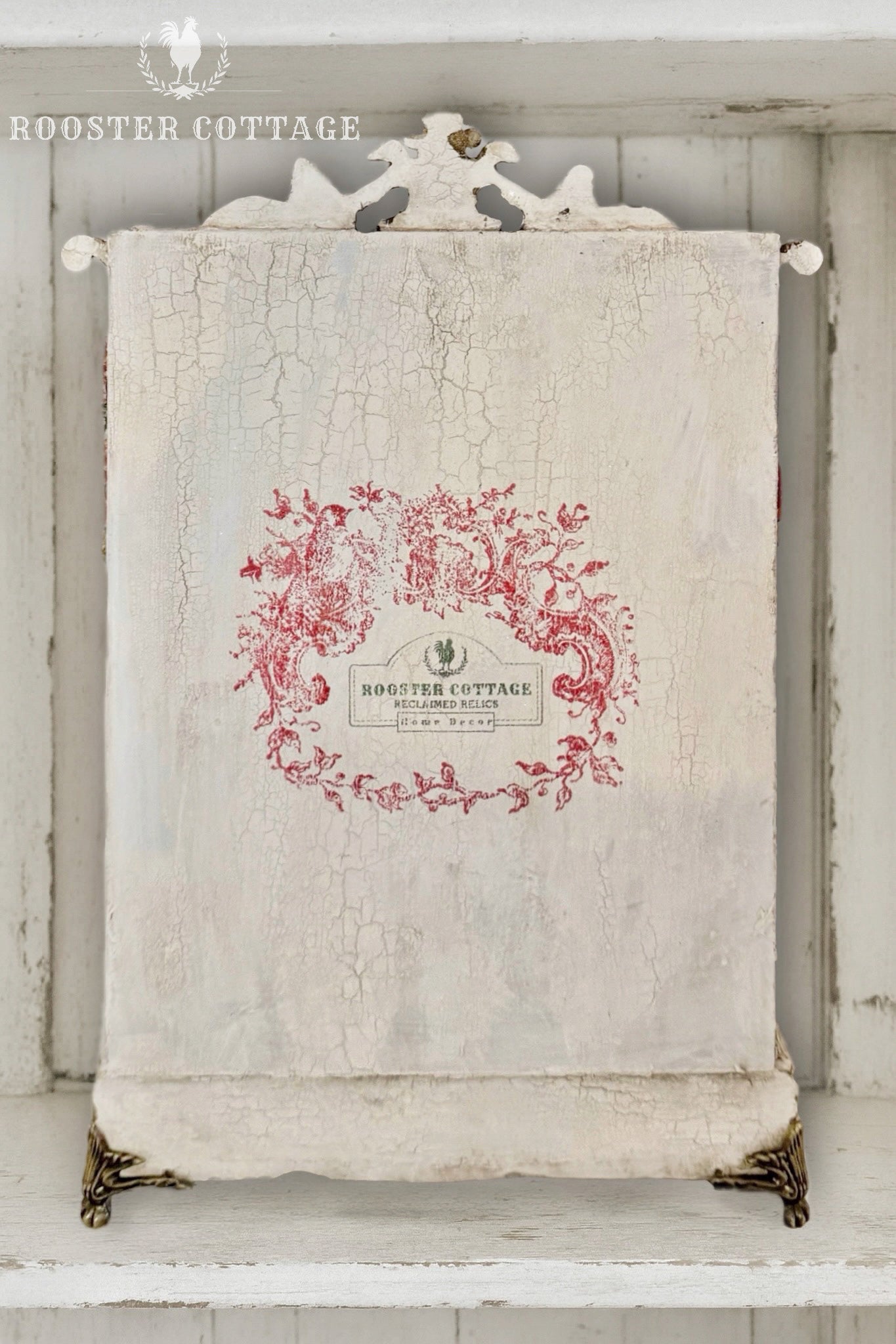 Vintage Winter Pines Wooden Advent Calendar Box