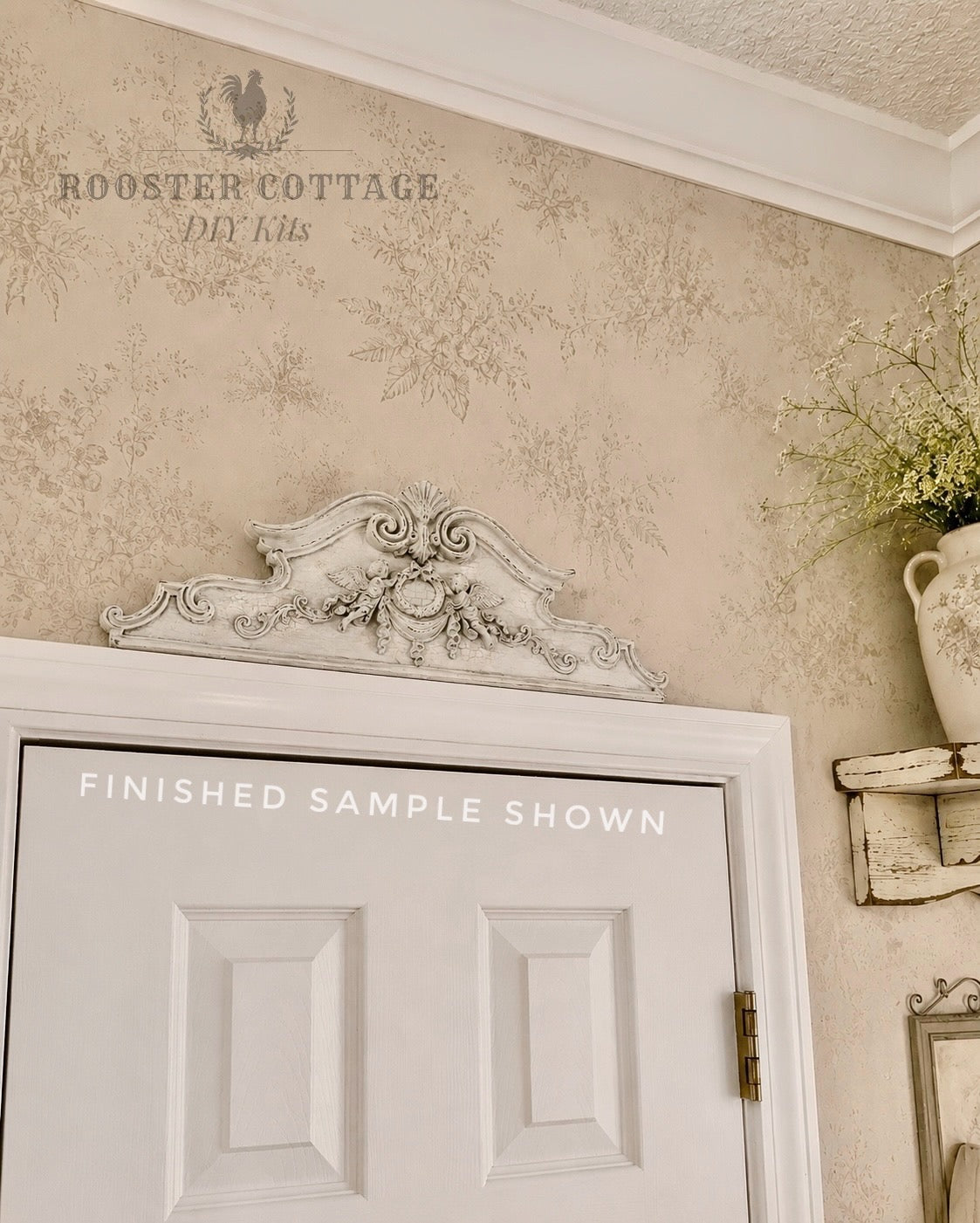 DIY French Manor Pediment Kit (Unfinished)