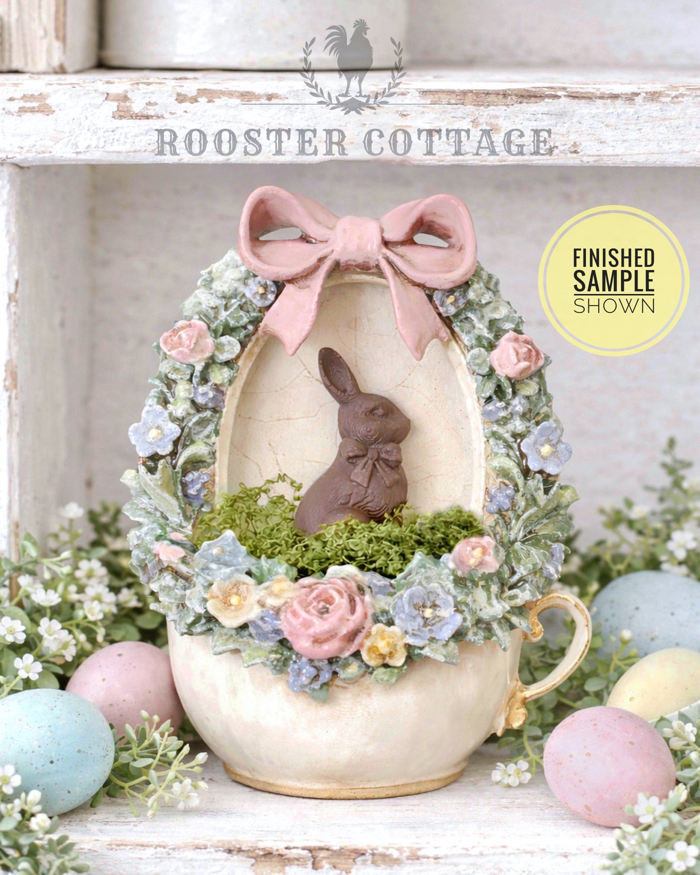 DIY Spring Garden Bunny Teacup Ornament Kit