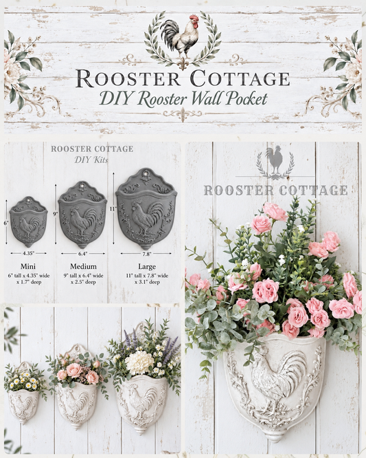 DIY Rooster Wall Pocket