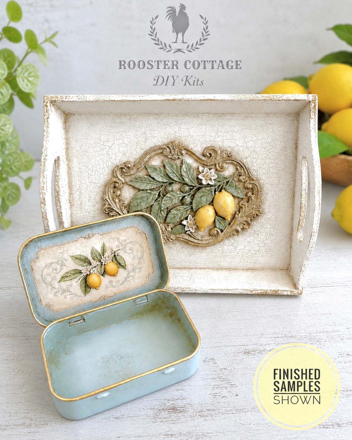 DIY Lemon Grove Tray Kit (Unfinished)