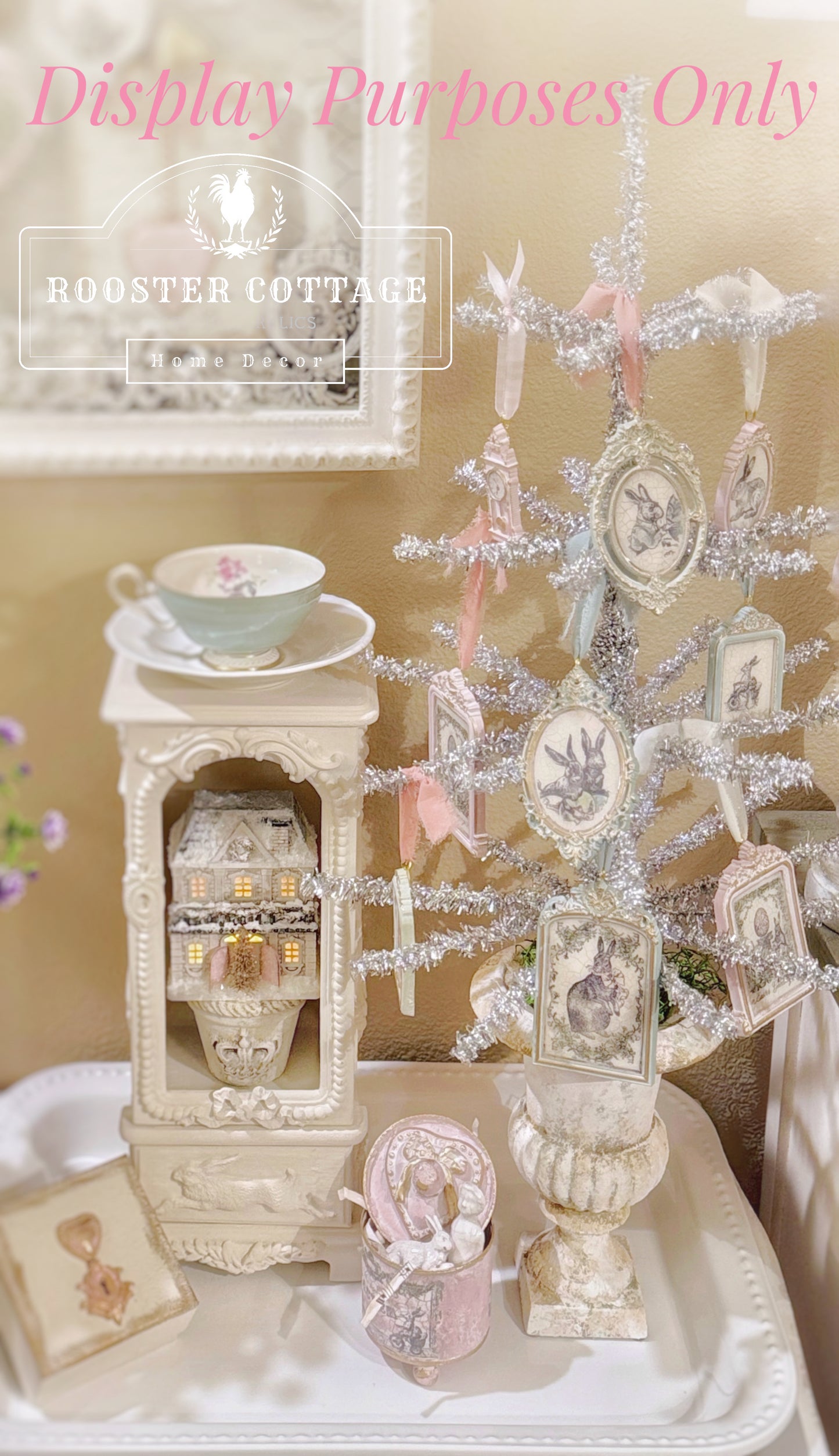 Bunny’s Delight Ceramic Framed Ornament