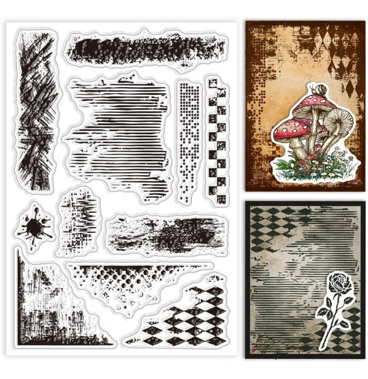 Vintage Texture Clear Stamp