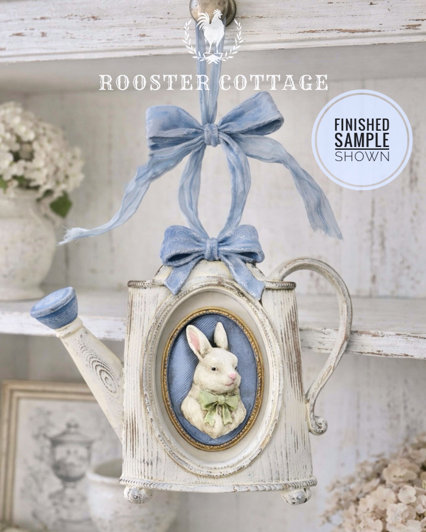 DIY Vintage Cameo Watering Can Ornament Kit (Choose Your Favorite Cameo)