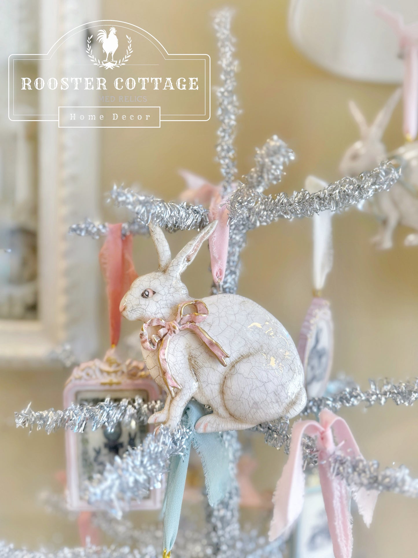 Hopsy, The Bunny Ceramic Ornament