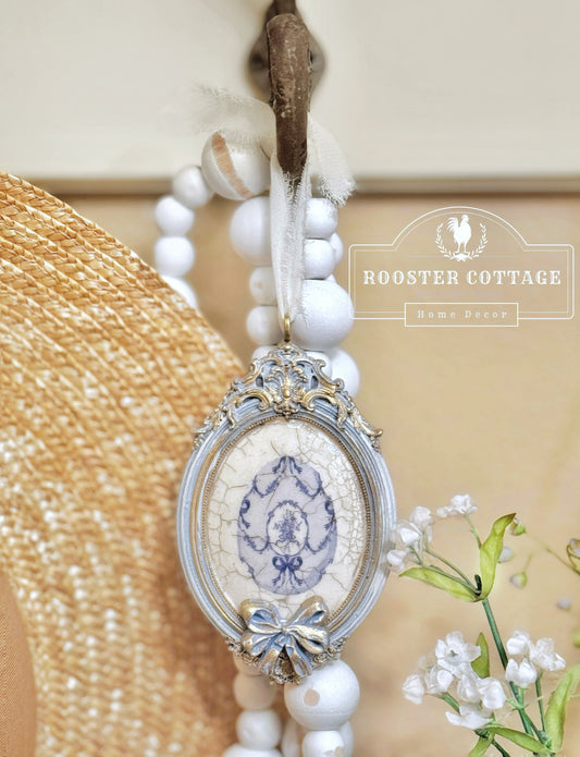 French Country Fabergé Egg Ornament
