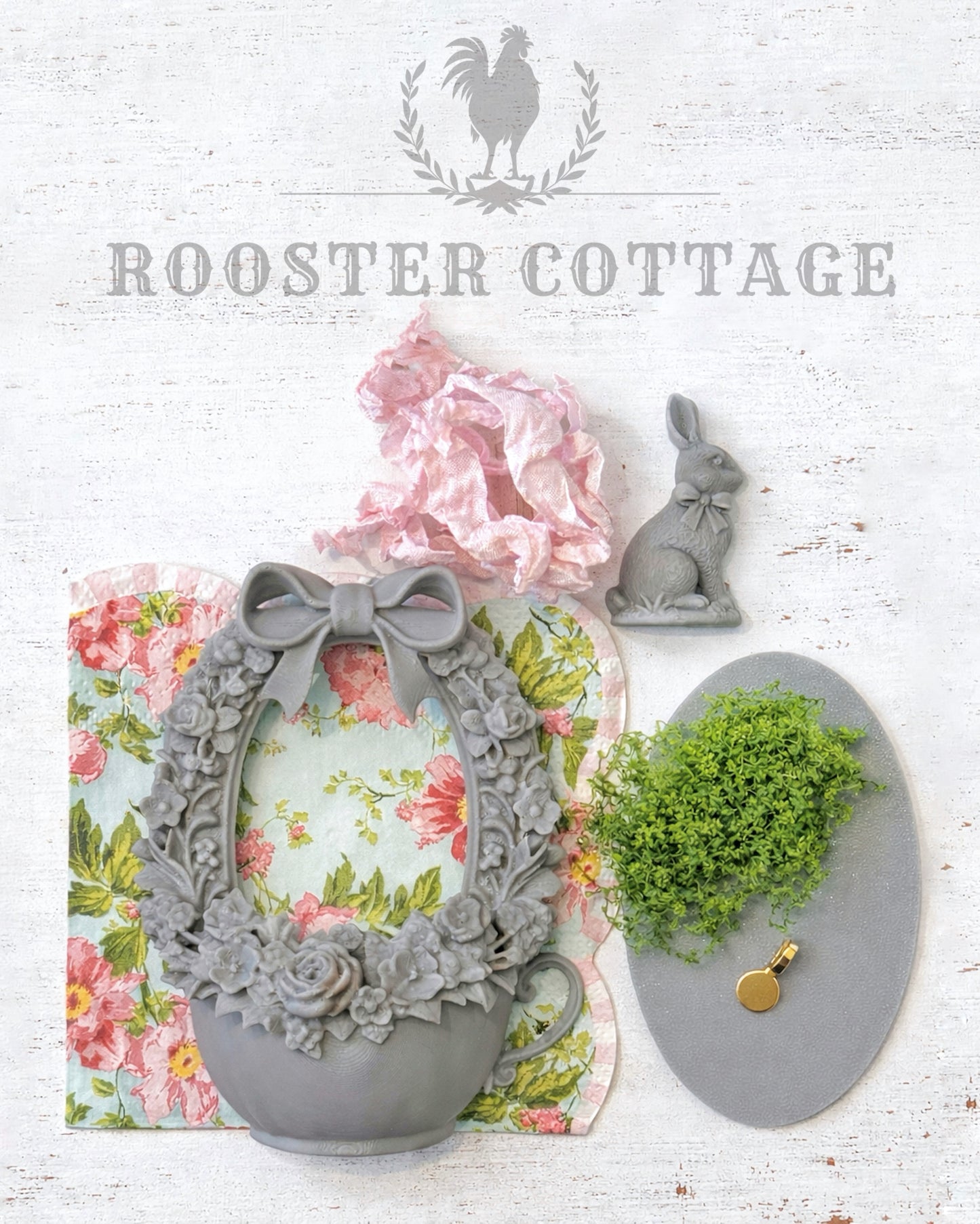 DIY Spring Garden Bunny Teacup Ornament Kit