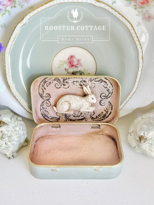 French Bunny Trinket Box