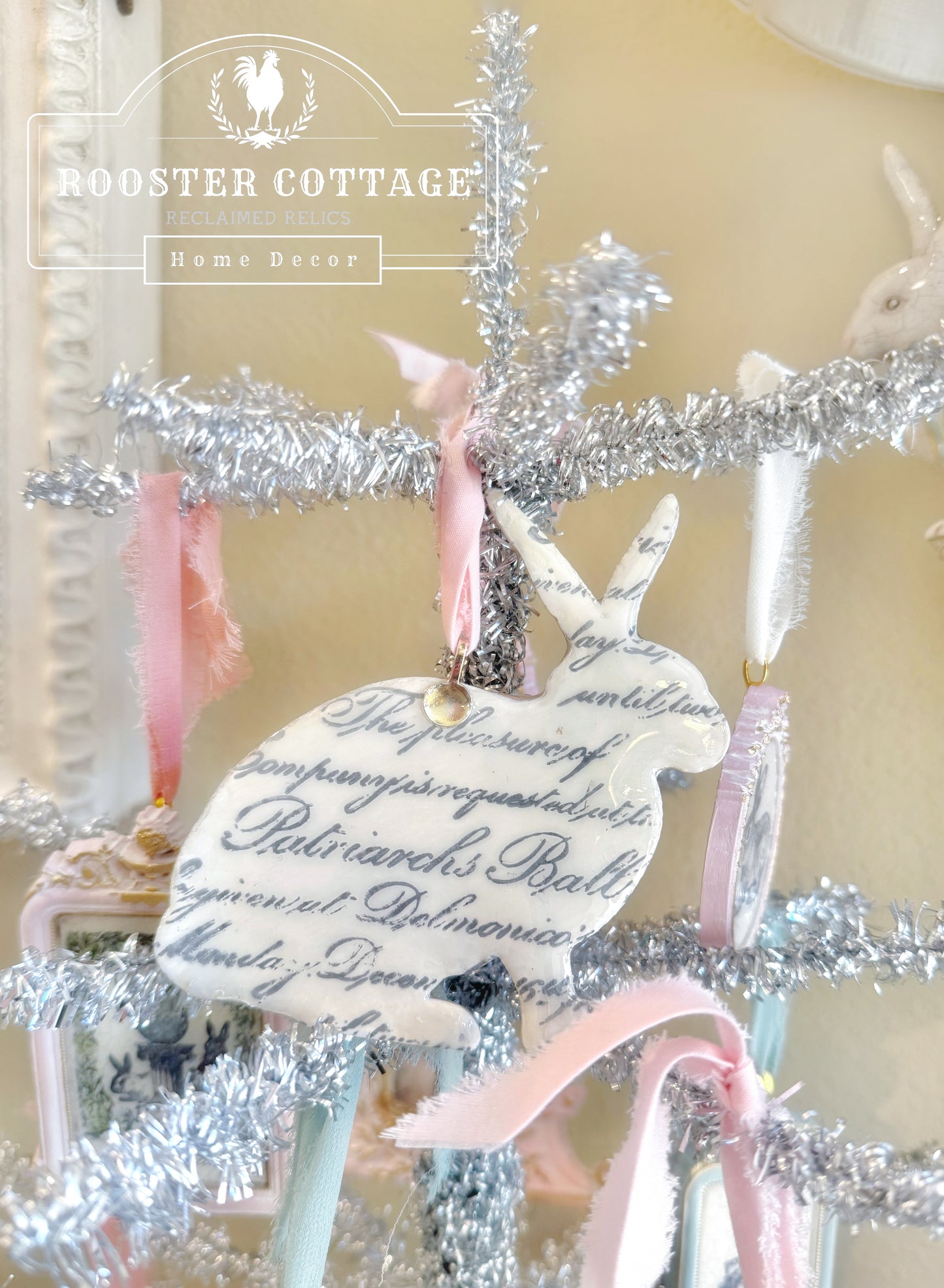 Hopsy, The Bunny Ceramic Ornament