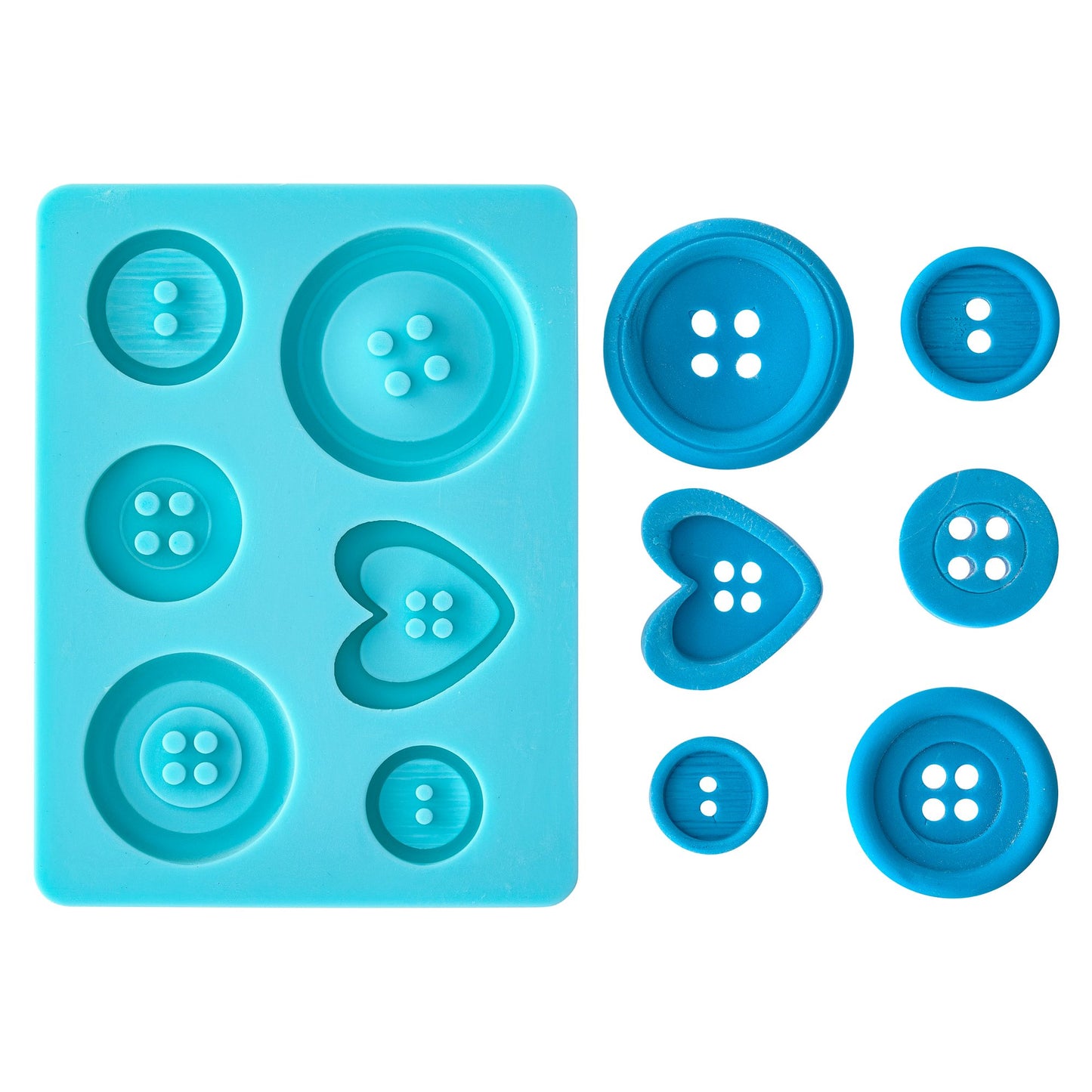 Buttons Silicone Mould