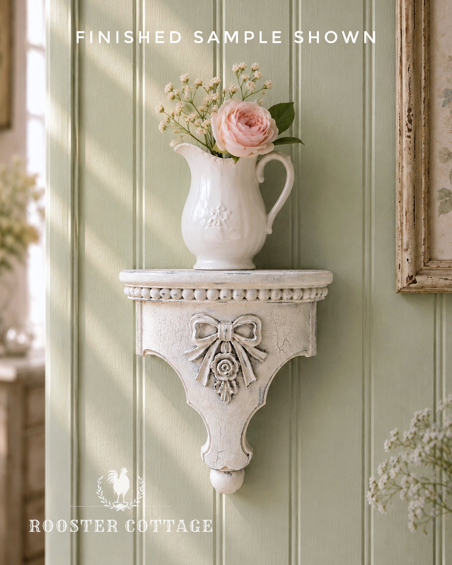 DIY French Country Wall Shelf (Unfinished)