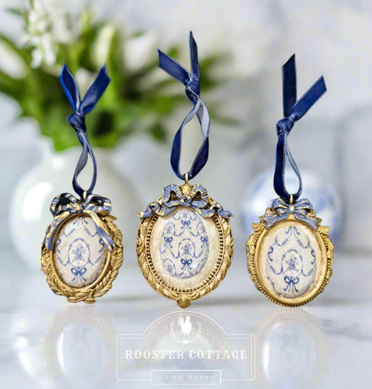 Fabergé-Style Egg Ornaments Set