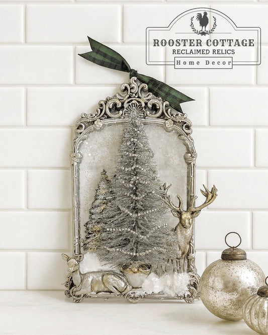 Winter Deer Ornament - Large