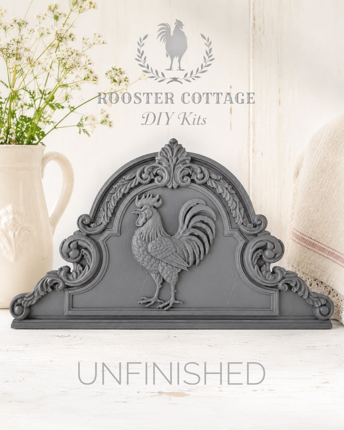 DIY French Manor Rooster Crest (Unfinished)