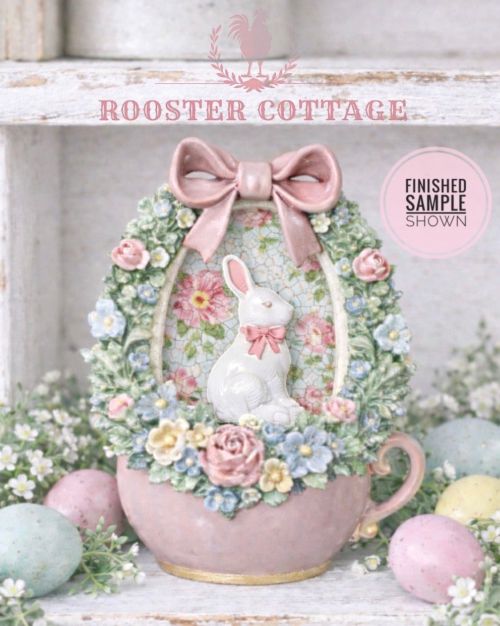 DIY Spring Garden Bunny Teacup Ornament Kit