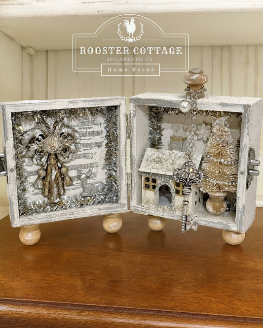 Shabby Chic Diorama Christmas Box