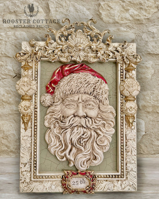 Vintage Saint Nick Framed Portrait