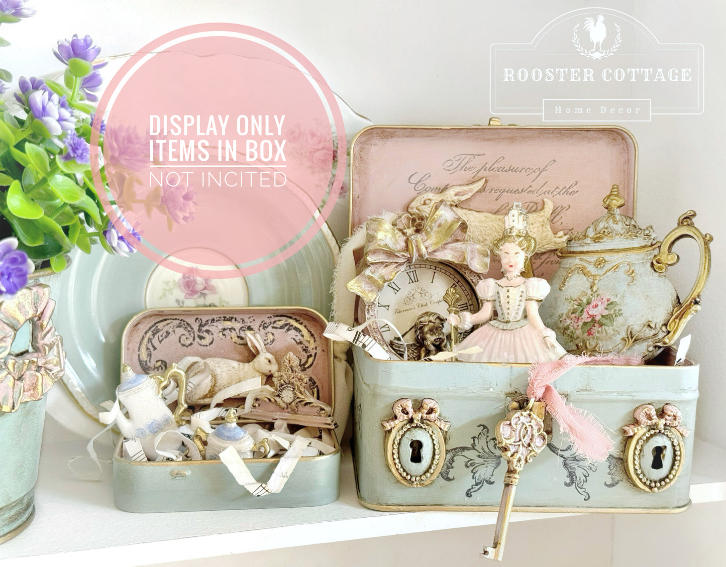 French Bunny Trinket Box