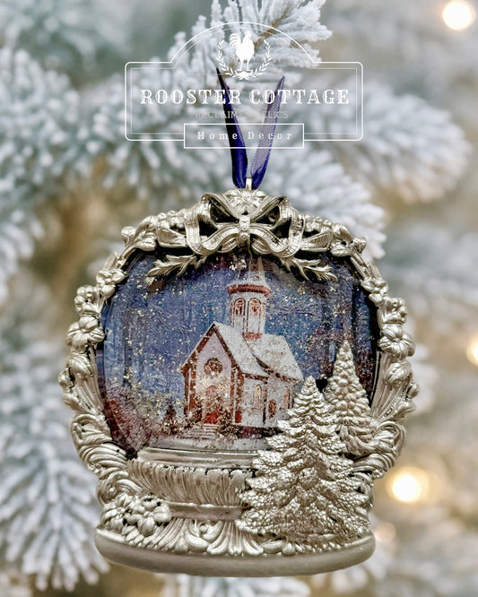 Let There Be Light Snow Globe Ornament