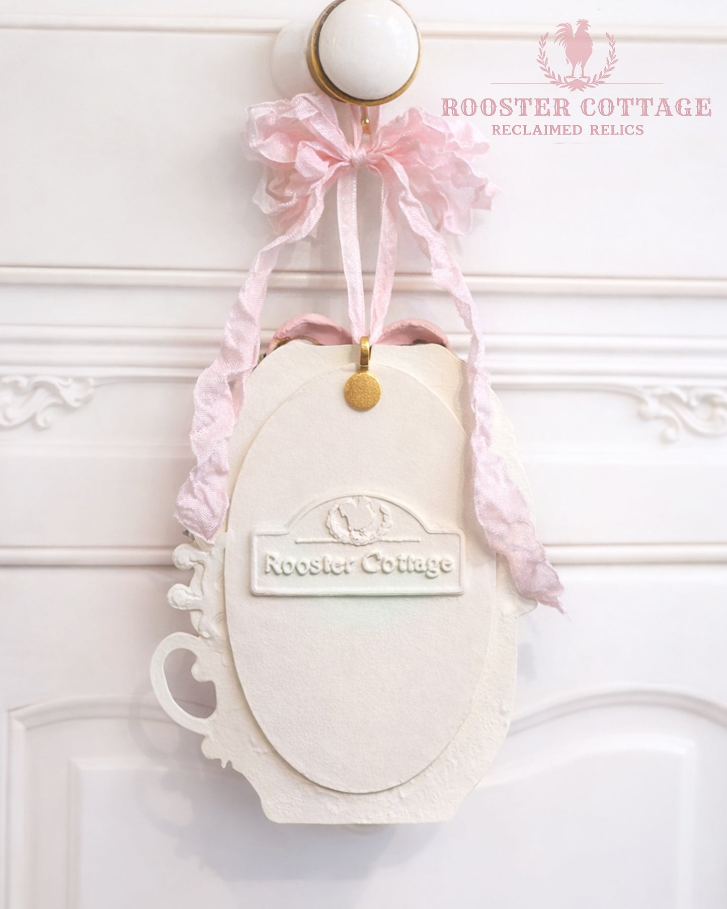 Spring Garden Bunny Teacup Ornament