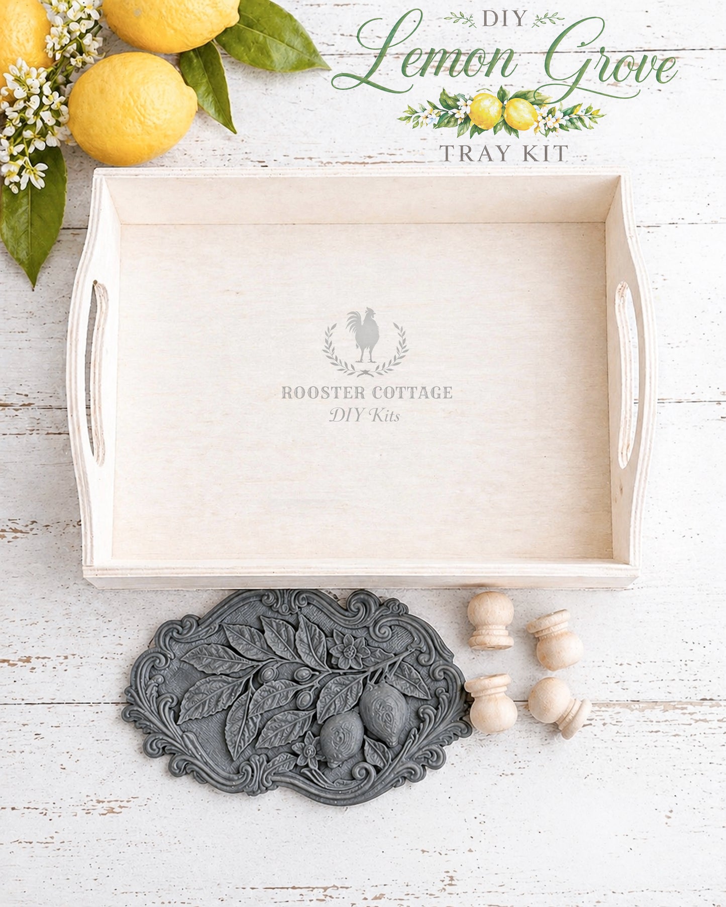 DIY Lemon Grove Tray Kit (Unfinished)