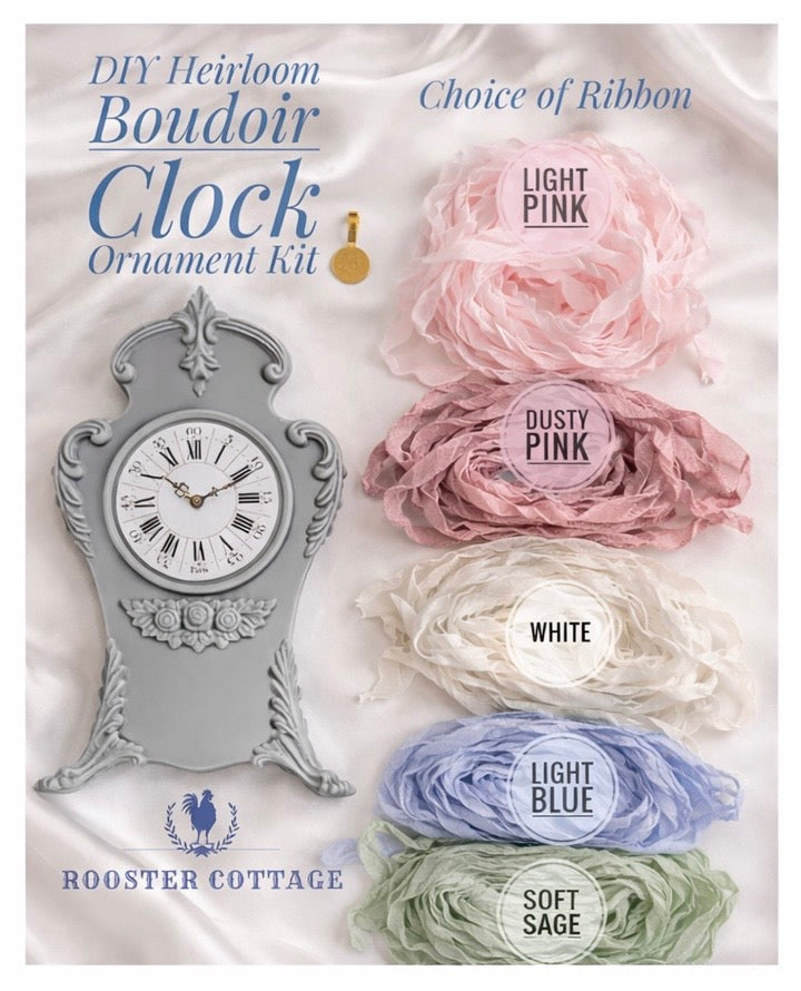 DIY Heirloom Boudoir Clock Ornament Kit